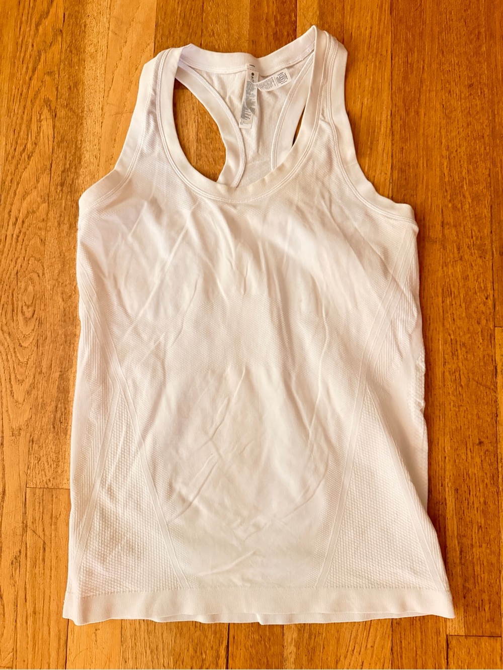 Athleta White Racerback Performance Tank, M